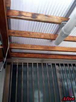 ポリ波張替完了