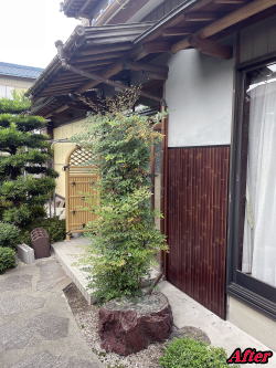 すす竹柄のEVER ART BOARD 貼完了